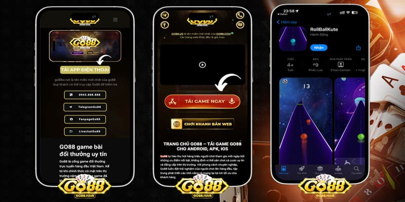 Các trò chơi hấp dẫn trên ứng dụng Go88