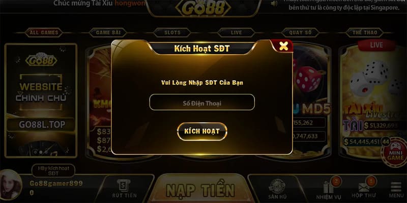  go88 chặn người dùng