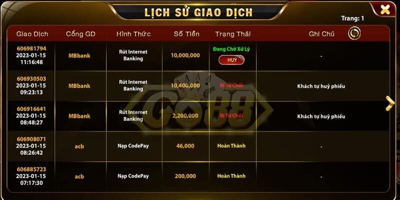 nạp tiền Go88 lỗi